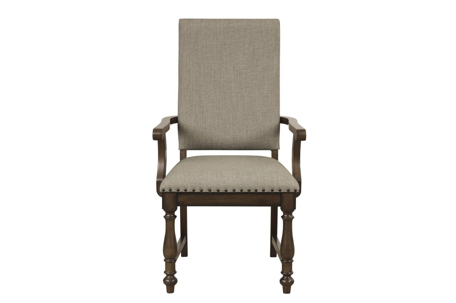 Stonington Beige Traditional Solid Wood Fabric Upholstered Seat Rectangular Dining Room Set - Ella Furniture