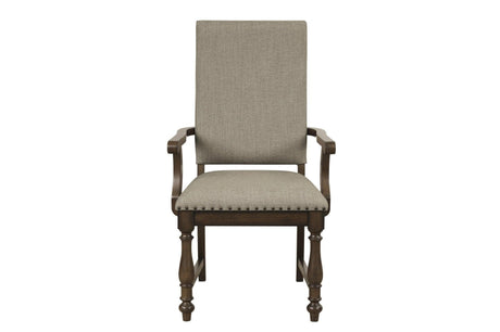 Stonington Beige Traditional Solid Wood Fabric Upholstered Seat Rectangular Dining Room Set - Ella Furniture