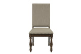 Stonington Beige Traditional Solid Wood Fabric Upholstered Seat Rectangular Dining Room Set - Ella Furniture