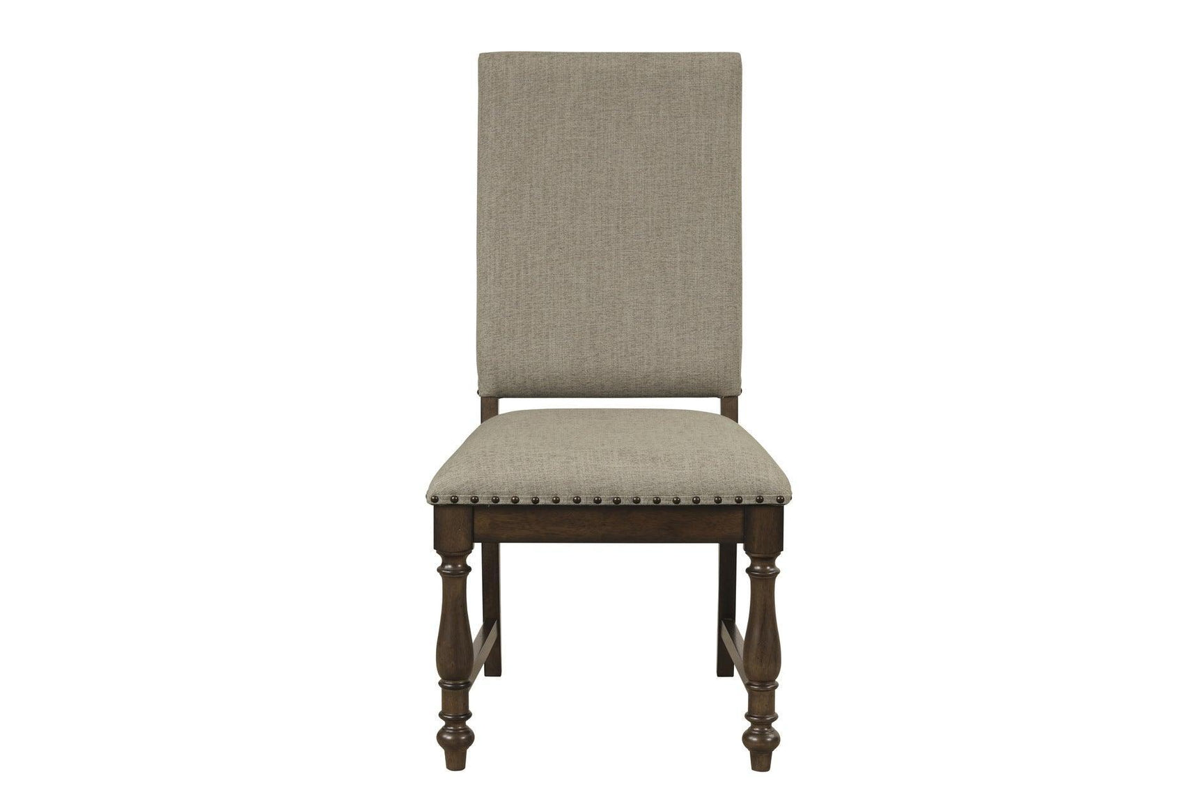 Stonington Beige Traditional Solid Wood Fabric Upholstered Seat Rectangular Dining Room Set - Ella Furniture