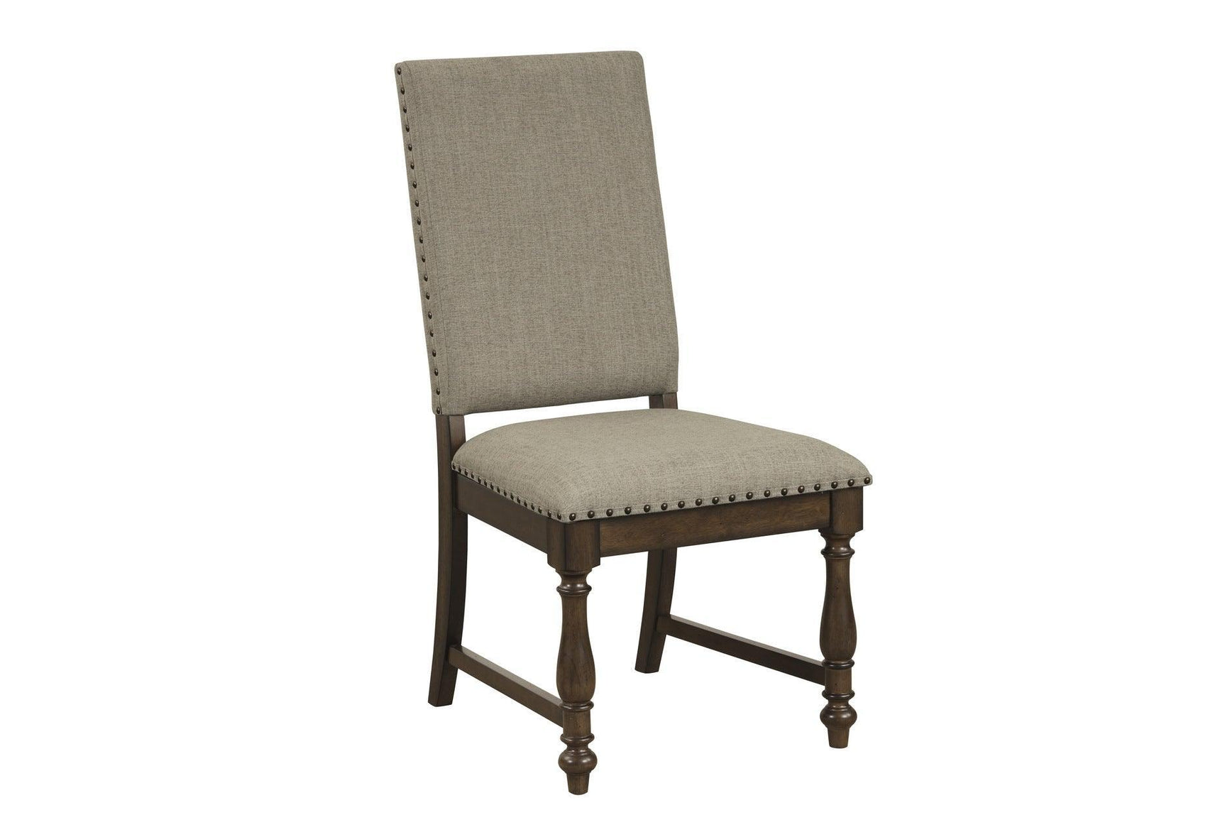 Stonington Beige Traditional Solid Wood Fabric Upholstered Seat Rectangular Dining Room Set - Ella Furniture