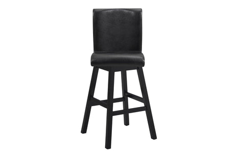 Hillshaw Dark-Cherry Solid Wood Faux Leather Upholstered Seat Triangular Dining Room Set - Ella Furniture