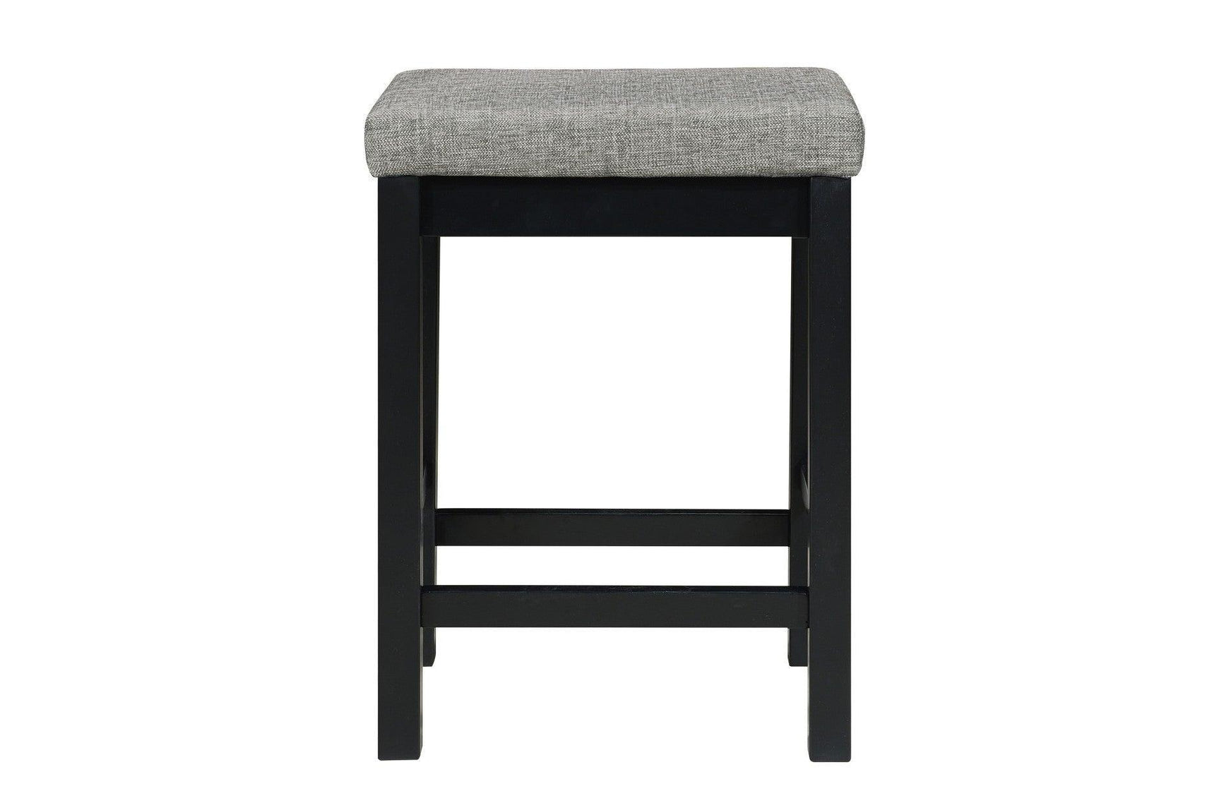 Connected Black Modern Casual Wood And Metal Fabric Upholstery Counter Height Dining Room Set - Ella Furniture