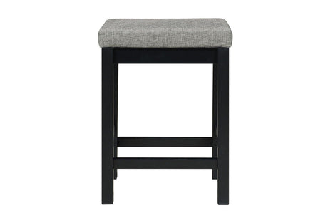 Connected Black Modern Casual Wood And Metal Fabric Upholstery Counter Height Dining Room Set - Ella Furniture