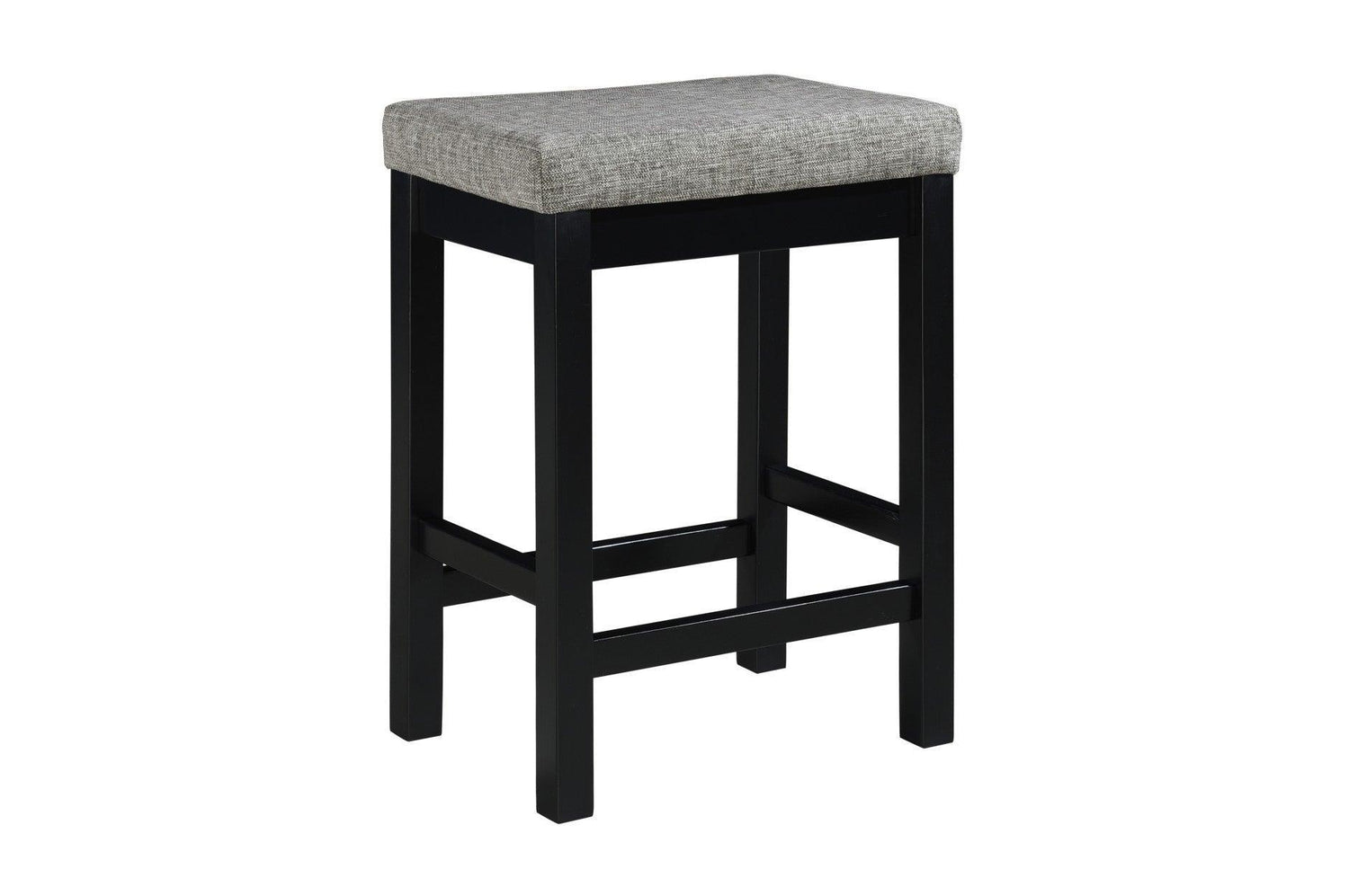 Connected Black Modern Casual Wood And Metal Fabric Upholstery Counter Height Dining Room Set - Ella Furniture