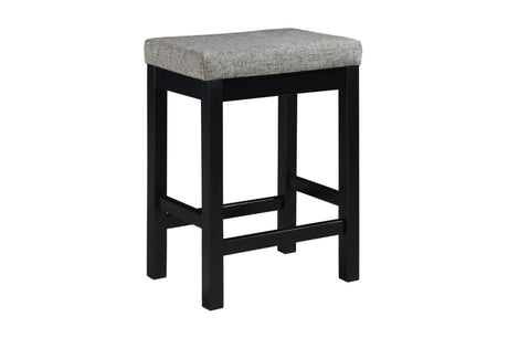 Connected Black Modern Casual Wood And Metal Fabric Upholstery Counter Height Dining Room Set - Ella Furniture