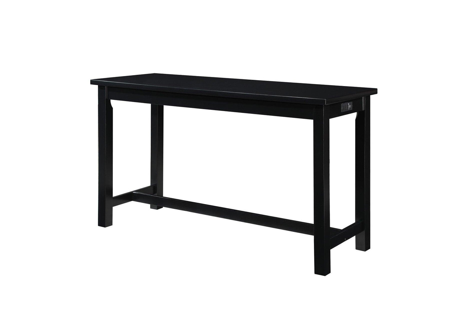 Connected Black Modern Casual Wood And Metal Fabric Upholstery Counter Height Dining Room Set - Ella Furniture