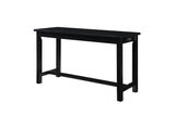 Connected Black Modern Casual Wood And Metal Fabric Upholstery Counter Height Dining Room Set - Ella Furniture