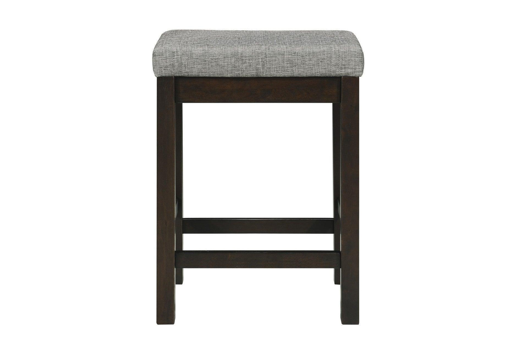 Connected Espresso Modern Casual Wood And Metal Fabric Upholstery Counter Height Dining Room Set - Ella Furniture