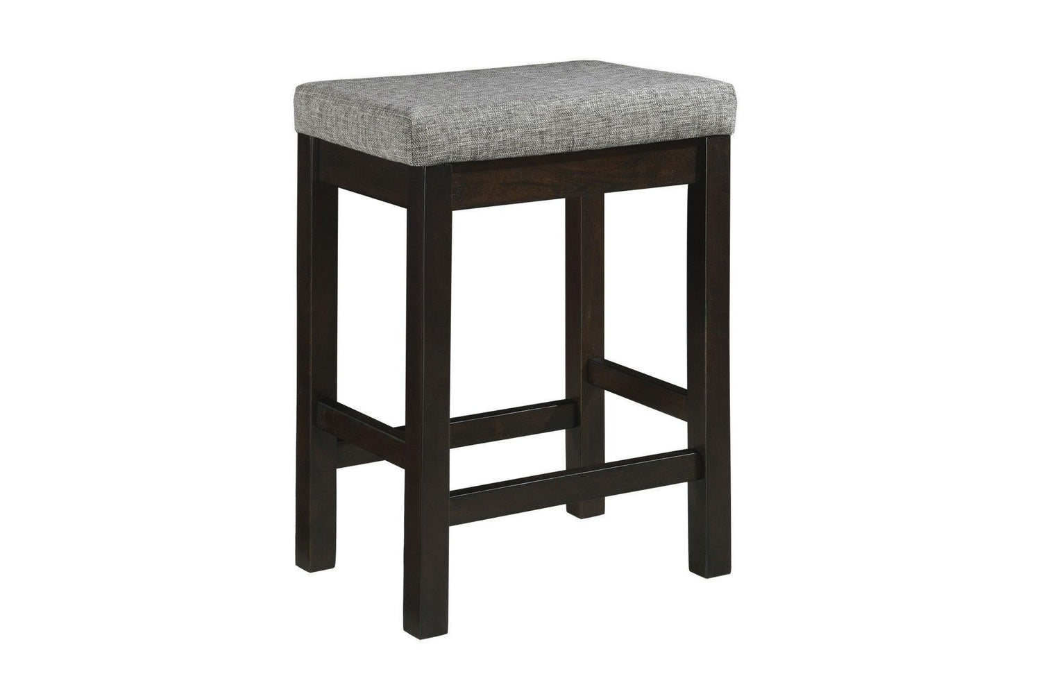 Connected Espresso Modern Casual Wood And Metal Fabric Upholstery Counter Height Dining Room Set - Ella Furniture
