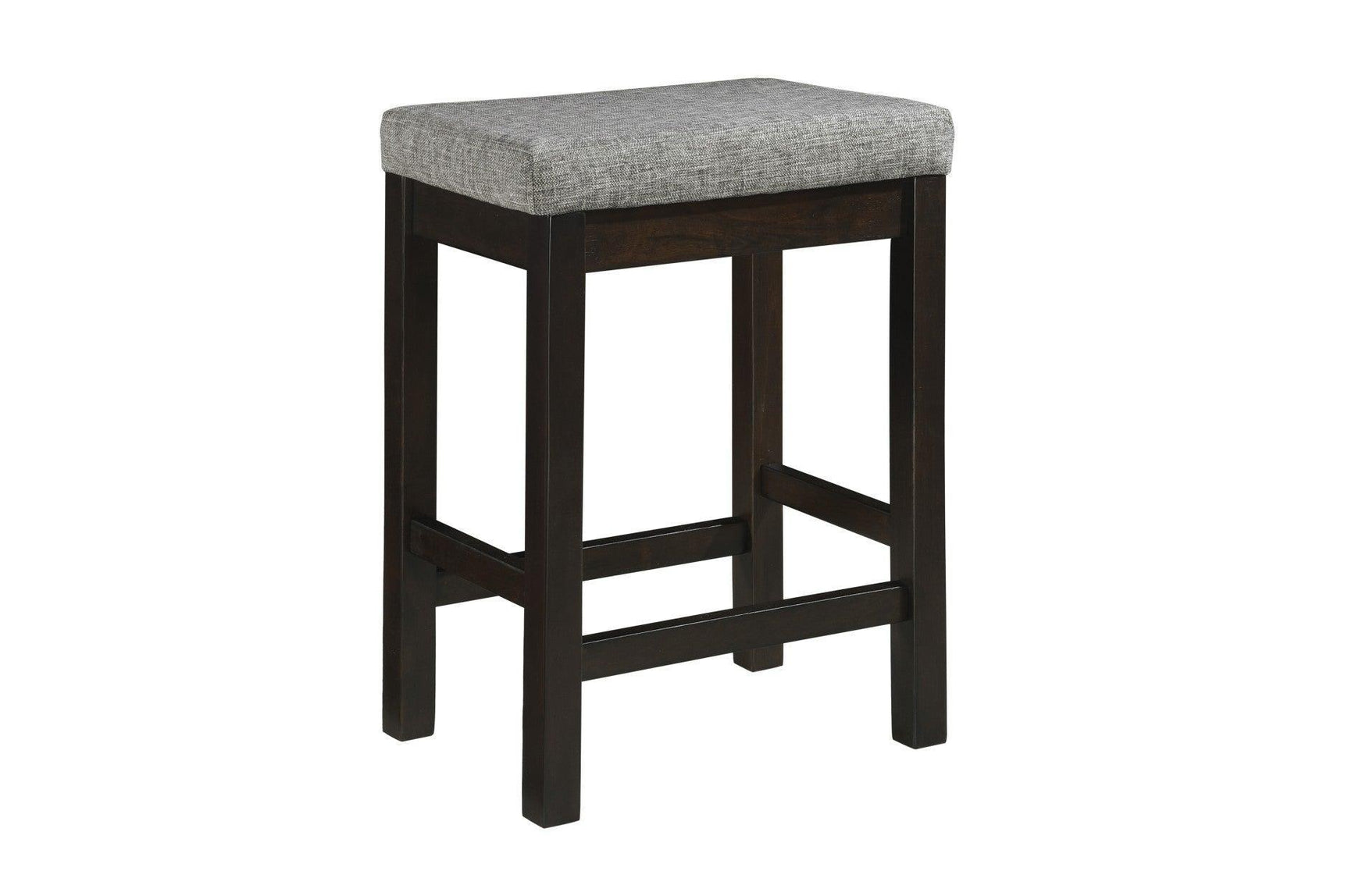 Connected Espresso Modern Casual Wood And Metal Fabric Upholstery Counter Height Dining Room Set - Ella Furniture