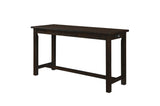 Connected Espresso Modern Casual Wood And Metal Fabric Upholstery Counter Height Dining Room Set - Ella Furniture