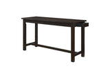 Connected Espresso Modern Casual Wood And Metal Fabric Upholstery Counter Height Dining Room Set - Ella Furniture