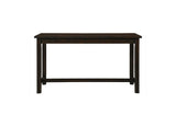 Connected Espresso Modern Casual Wood And Metal Fabric Upholstery Counter Height Dining Room Set - Ella Furniture