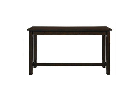 Connected Espresso Modern Casual Wood And Metal Fabric Upholstery Counter Height Dining Room Set - Ella Furniture