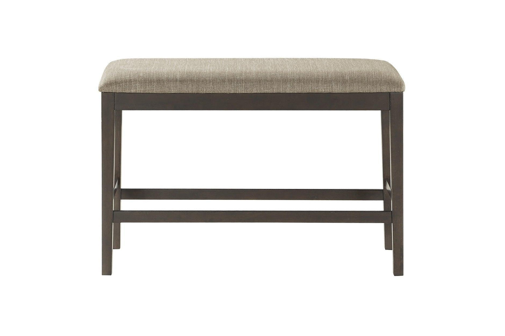 Balin Brown Neutral Accent Fabric Seat Upholstered Rectangular Counter Height Dining Room Set - Ella Furniture