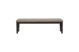 Southlake Rustic Brown Oak Wire Brushed Solid Acacia Veneer Fabric Upholstery Dining Room Set - Ella Furniture