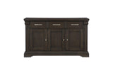 Southlake Rustic Brown Oak Wire Brushed Solid Acacia Veneer Fabric Upholstery Dining Room Set - Ella Furniture