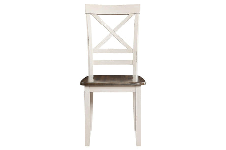 Troy White Gray Modern Solid Wood Fixed Top Rectangular Dining Room Set - Ella Furniture