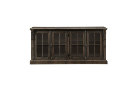 Gloversville Neutral Solid Wood Fabric Upholstered Seat Rectangular Dining Room Set - Ella Furniture