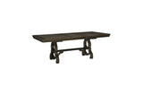 Gloversville Neutral Solid Wood Fabric Upholstered Seat Rectangular Dining Room Set - Ella Furniture
