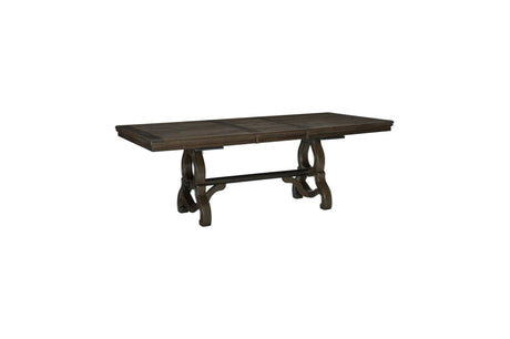 Gloversville Neutral Solid Wood Fabric Upholstered Seat Rectangular Dining Room Set - Ella Furniture