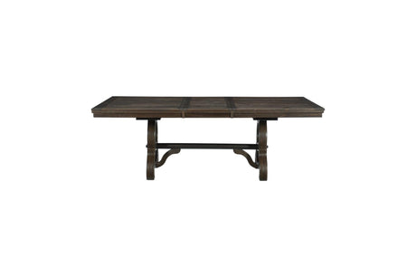 Gloversville Neutral Solid Wood Fabric Upholstered Seat Rectangular Dining Room Set - Ella Furniture