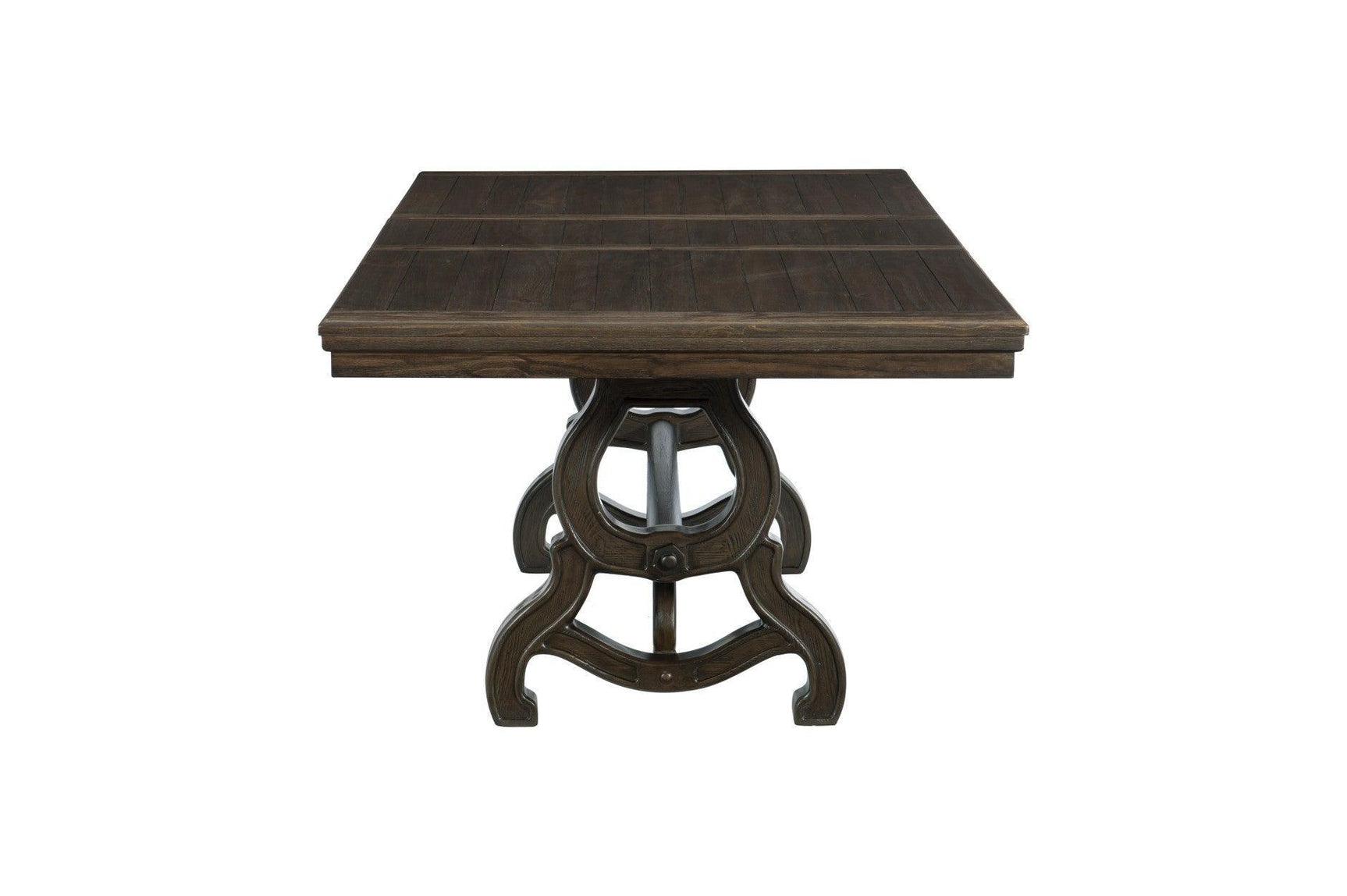 Gloversville Neutral Solid Wood Fabric Upholstered Seat Rectangular Dining Room Set - Ella Furniture