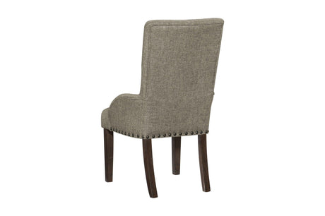 Gloversville Neutral Solid Wood Fabric Upholstered Seat Rectangular Dining Room Set - Ella Furniture
