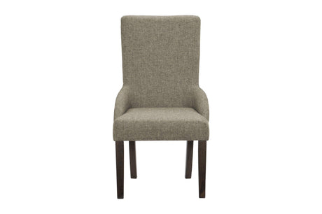 Gloversville Neutral Solid Wood Fabric Upholstered Seat Rectangular Dining Room Set - Ella Furniture