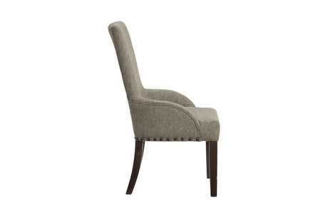 Gloversville Neutral Solid Wood Fabric Upholstered Seat Rectangular Dining Room Set - Ella Furniture