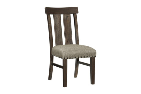 Gloversville Neutral Solid Wood Fabric Upholstered Seat Rectangular Dining Room Set - Ella Furniture