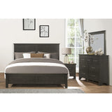 Blaire Farm Charcoal Gray Modern Traditional Okume Veneer, Wood And Engineered Wood Full Bed - Ella Furniture