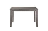 Lovell Gray Modern Transitional Veneer Wood Fabric Upholstery Seat Rectangular Dining Room Set - Ella Furniture