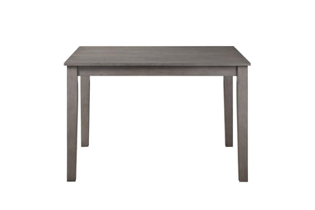 Lovell Gray Modern Transitional Veneer Wood Fabric Upholstery Seat Rectangular Dining Room Set - Ella Furniture