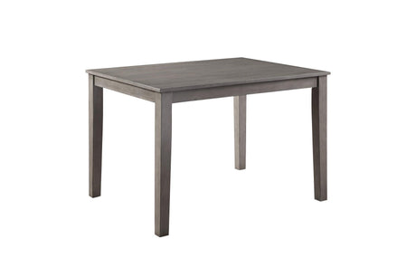 Lovell Gray Modern Transitional Veneer Wood Fabric Upholstery Seat Rectangular Dining Room Set - Ella Furniture