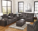 Acieona Slate 3-Piece Reclining Sectional - Ella Furniture