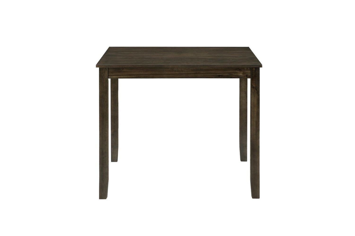 Hazel Charcoal Brown Modern Casual Solid Wood And Veneer Faux Leather Square Dining Room Set - Ella Furniture