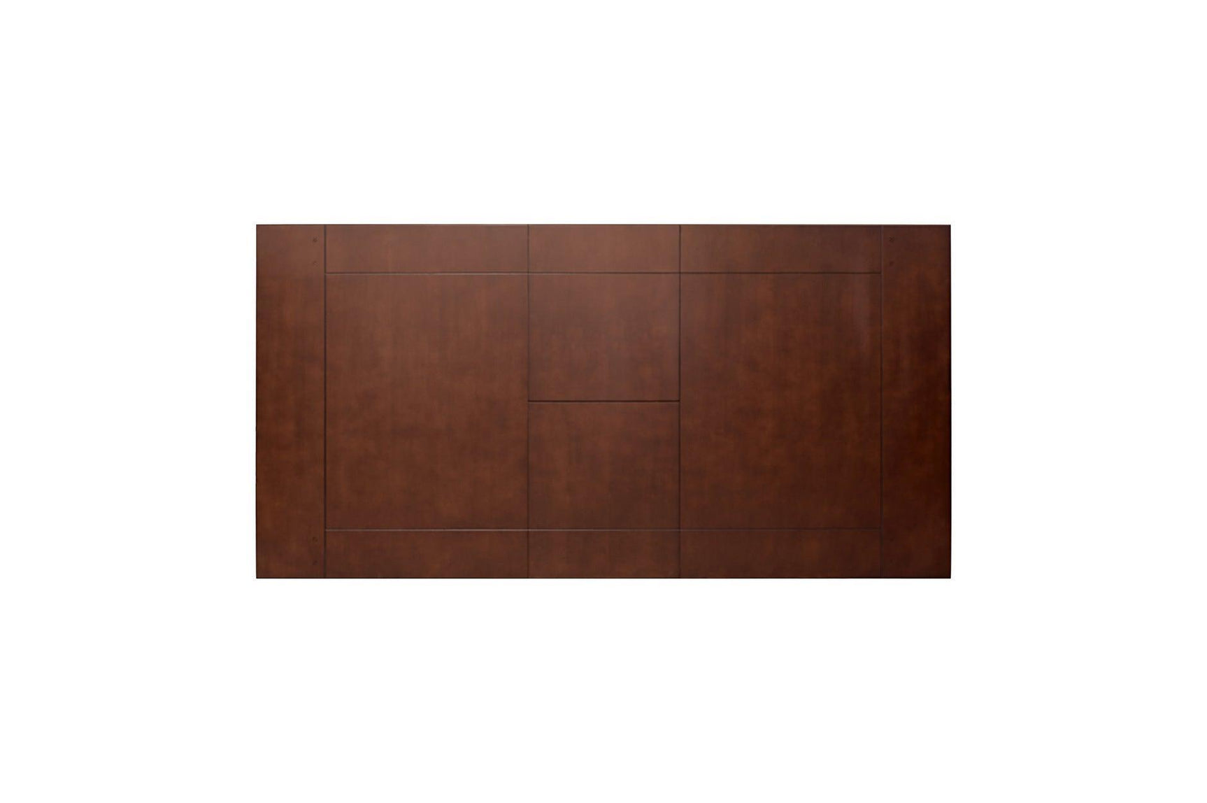 Ameillia Smooth Dark Oak Contemporary Solid Wood Faux Leather Seat Rectangular Dining Room Set - Ella Furniture