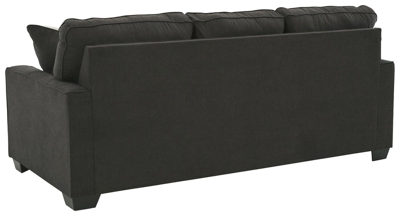 Lucina Charcoal Microfiber Queen Sofa Sleeper - Ella Furniture