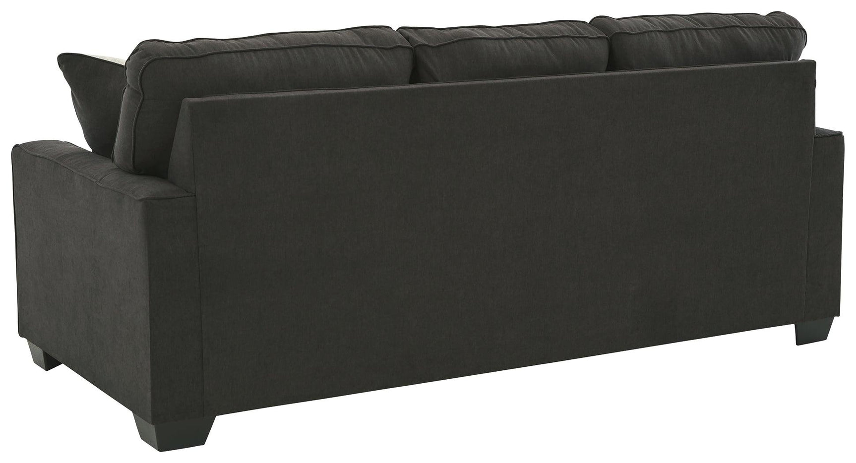 Lucina Charcoal Microfiber Sofa - Ella Furniture