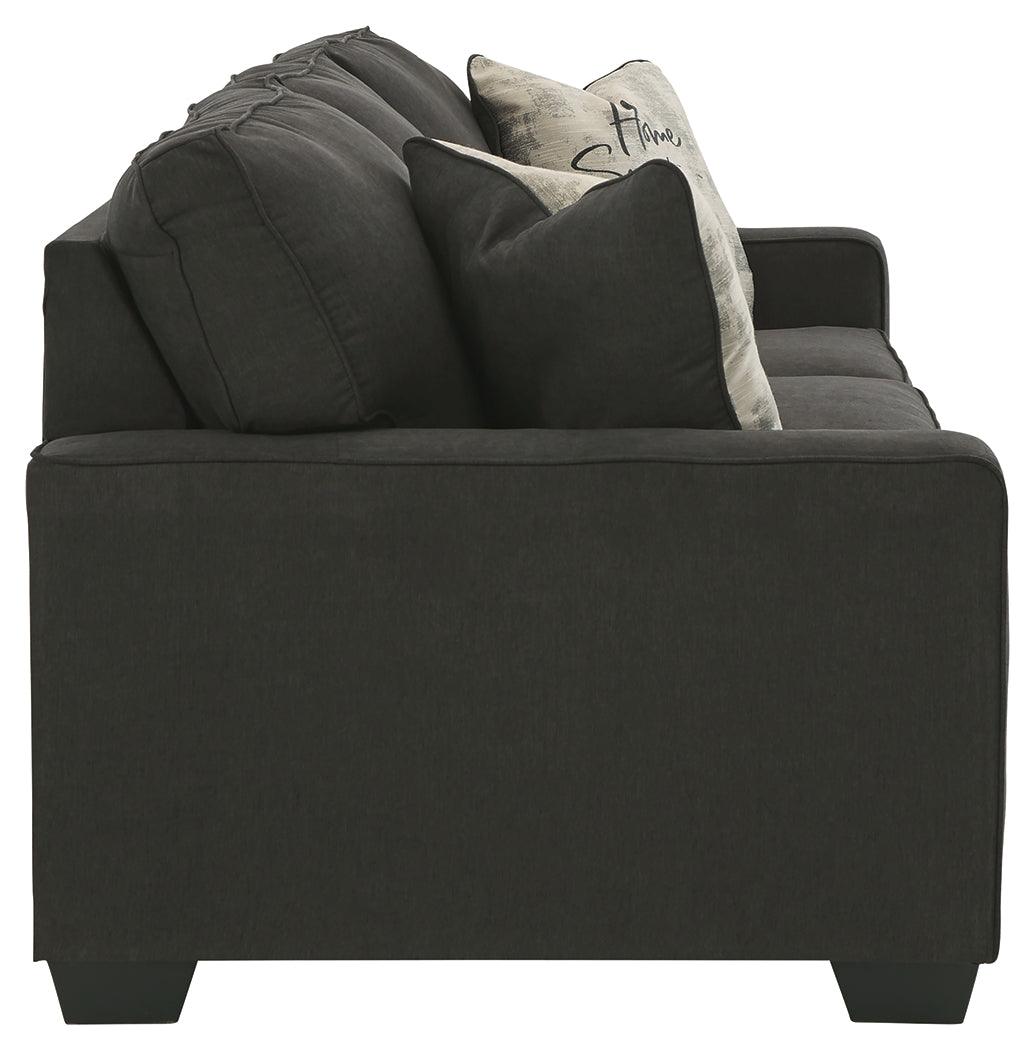 Lucina Charcoal Microfiber Queen Sofa Sleeper - Ella Furniture