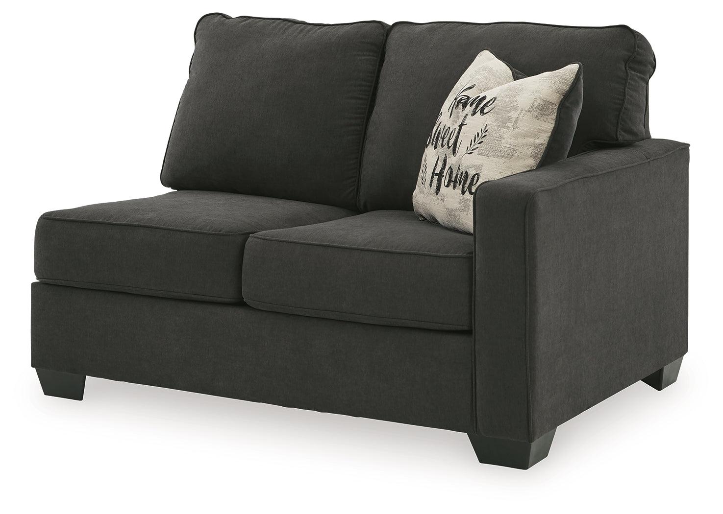 Lucina Charcoal 2-Piece Sectional 59005S1 - Ella Furniture