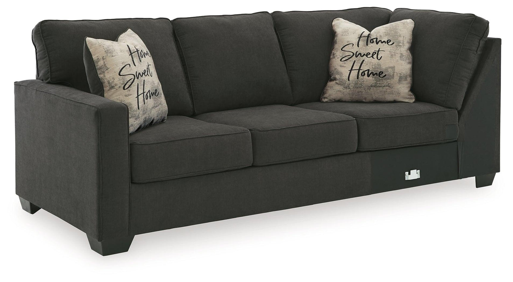 Lucina Charcoal 2-Piece Sectional 59005S1 - Ella Furniture