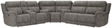 Next-gen Durapella Slate Microfiber 3-Piece Power Reclining Sectional - Ella Furniture