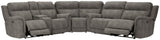 Next-gen Durapella Slate Microfiber 3-Piece Power Reclining Sectional - Ella Furniture