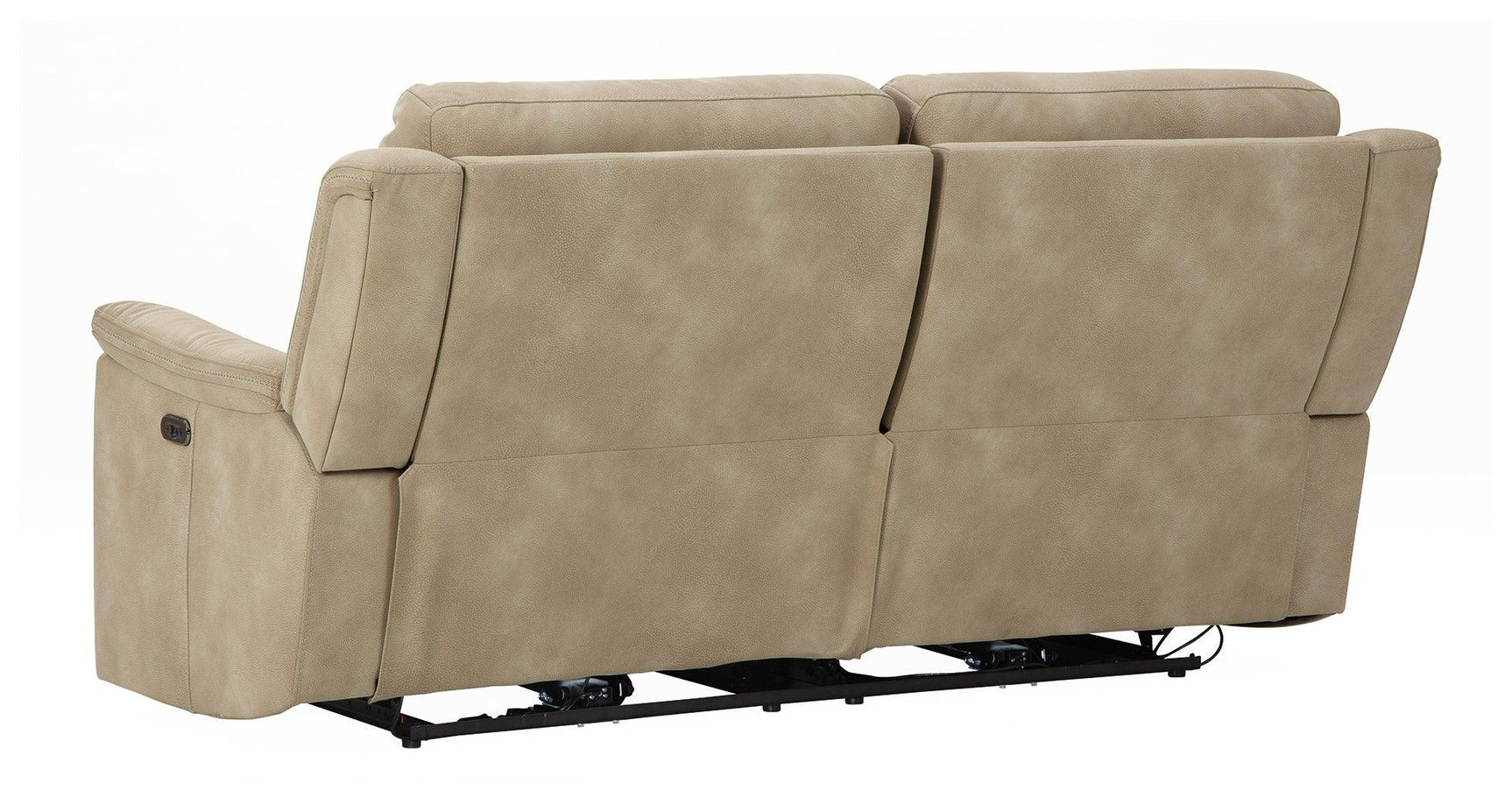 Next-gen Durapella Sand Microfiber Power Reclining Sofa - Ella Furniture