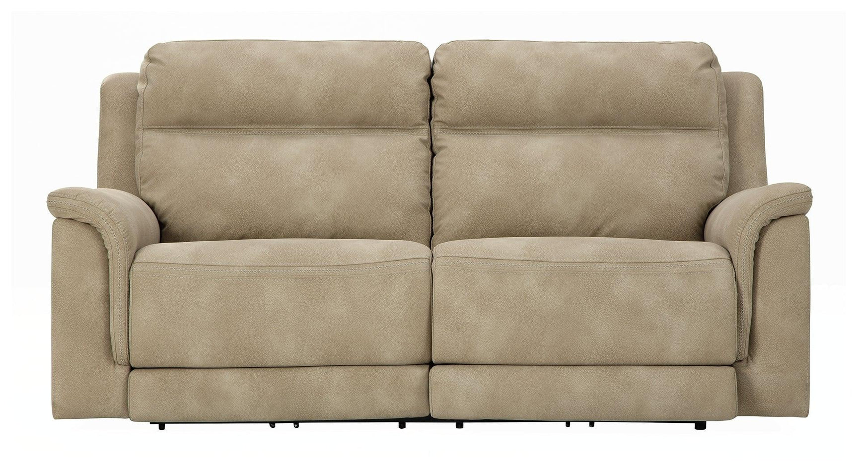 Next-gen Durapella Sand Microfiber Power Reclining Sofa - Ella Furniture