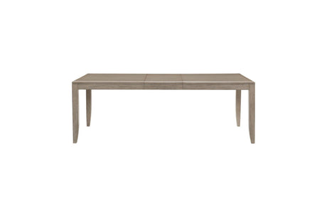 Mckewen Gray Modern Contemporary Solid Wood Fabric Upholstery Seat Rectangular Dining Room Set - Ella Furniture