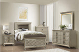 Loudon Champagne Finish Modern Classic Sturdy Pine Wood Youth Louden Platform Bedroom Set - Ella Furniture